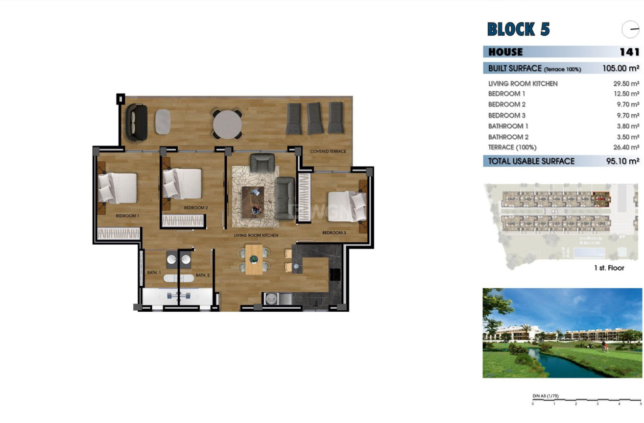New Build - Apartment / flat - Los Alcázares - La Serena Golf