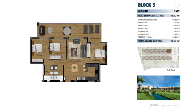 New Build - Apartment / flat - Los Alcázares - La Serena Golf