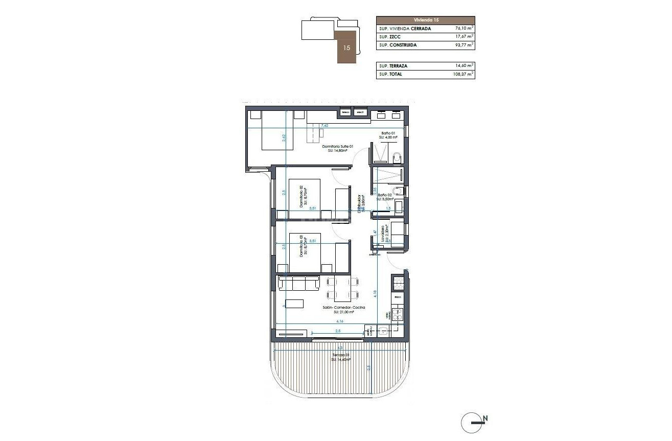 Nowy budynek - Mieszkanie w bloku - Guardamar del Segura - Camino del Puerto