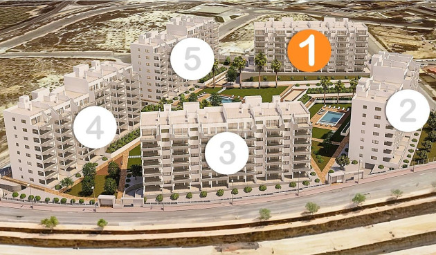 Nowy budynek - Mieszkanie w bloku - San Miguel de Salinas - Pueblo