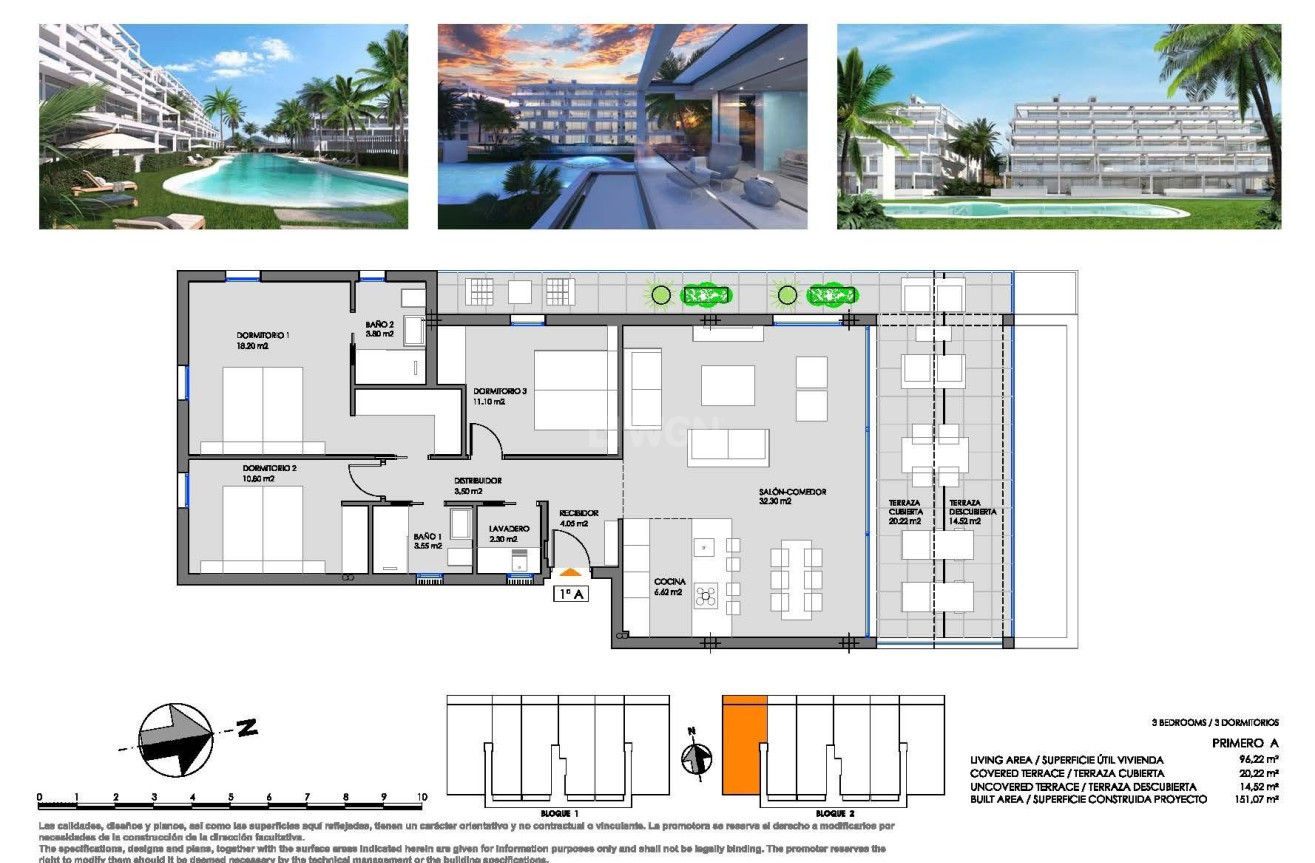 Nowy budynek - Mieszkanie w bloku - Cartagena - Mar De Cristal
