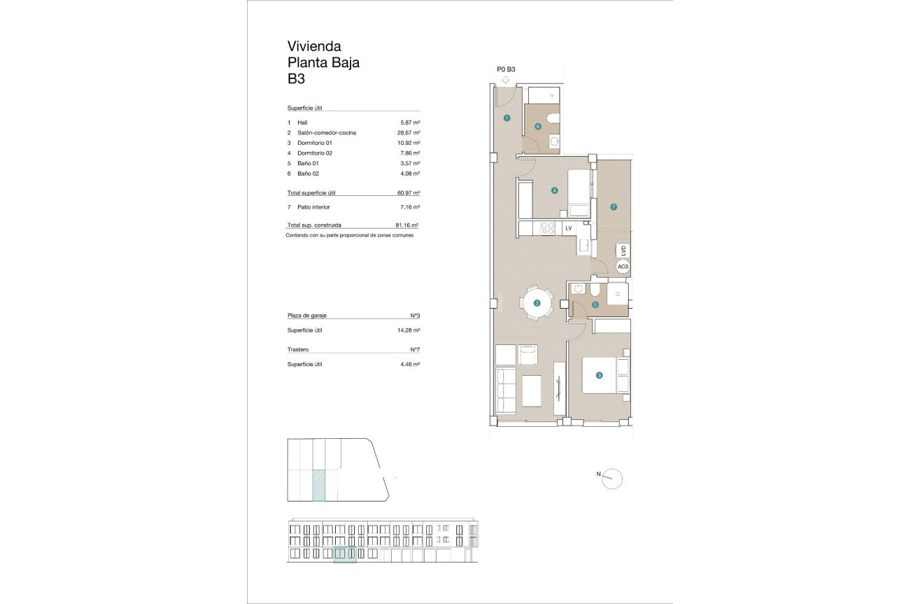 Nowy budynek - Mieszkanie w bloku - Jacarilla - pueblo