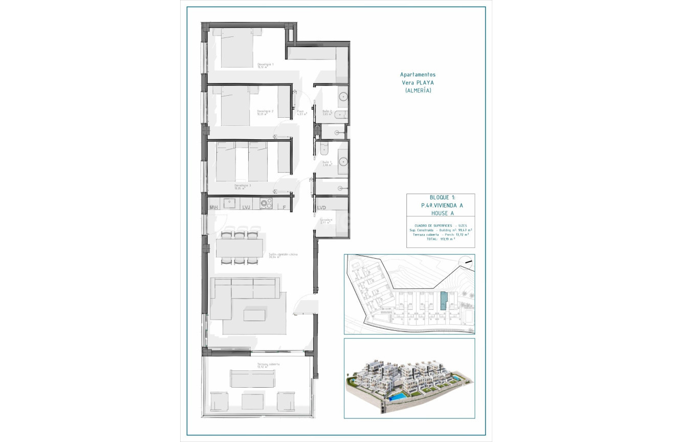 Nowy budynek - Mieszkanie w bloku - Vera - Pueblo Salinas