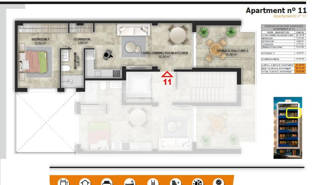 Obra nueva - Ático - Torrevieja - Playa del Acequión