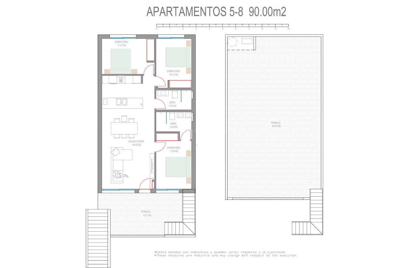Nowy budynek - Bungalow - Pilar de la Horadada - Parque del Mediterraneo