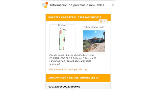 Wiederverkauf - Grundstück / Grundstück - Algorfa - Inland