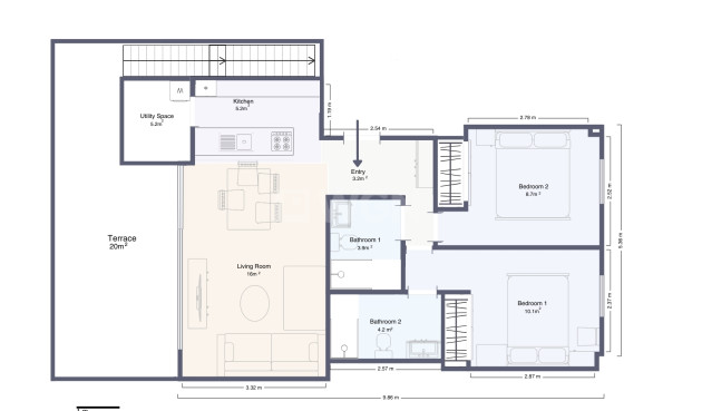 Odsprzedaż - Mieszkanie w bloku - Orihuela Costa - Costa Blanca