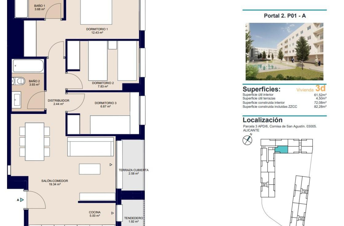 Neue Gebäude - Wohnung - Alicante - San Agustin