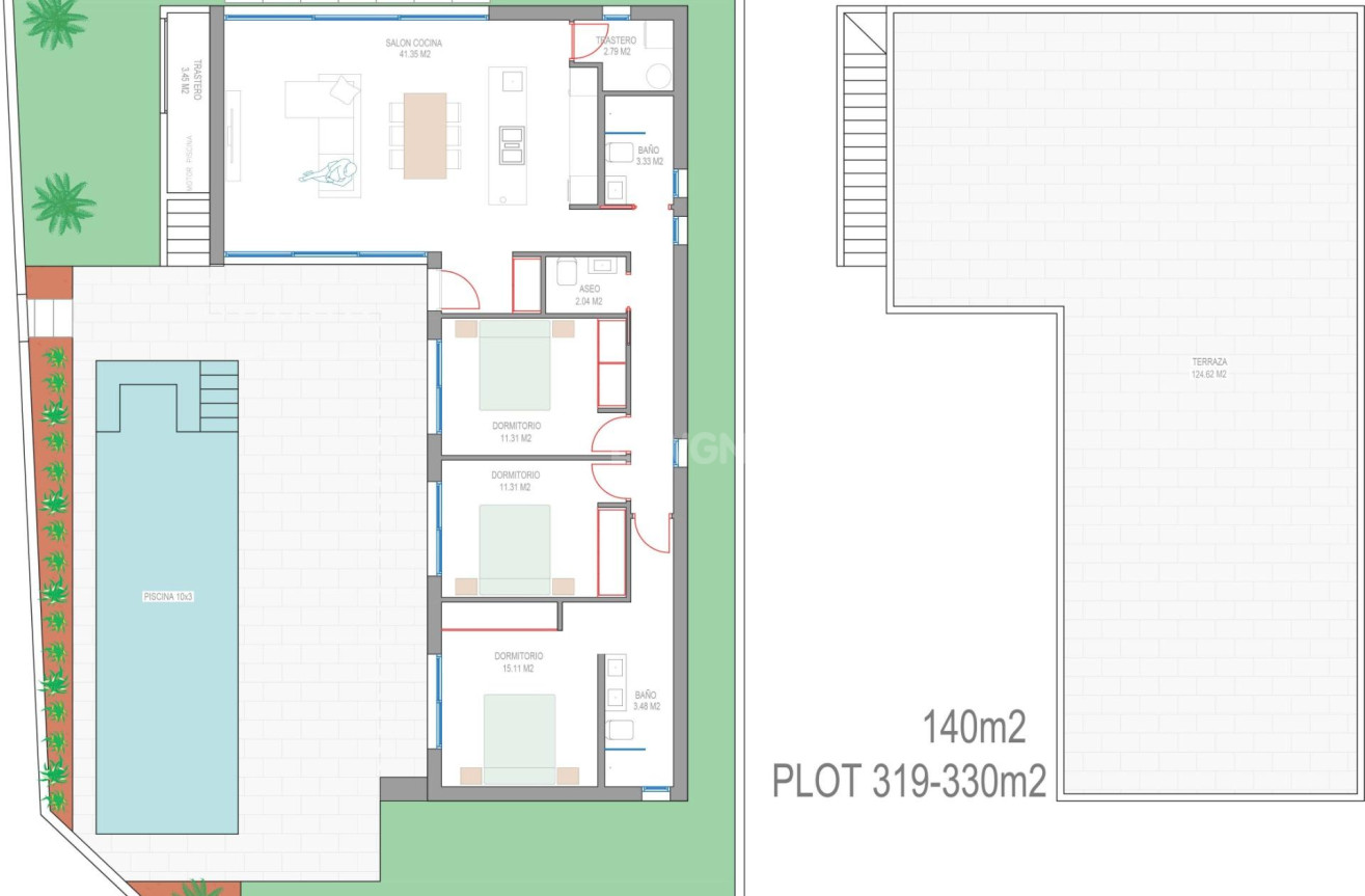 Nowy budynek - Villa - San Javier - Parque del doce