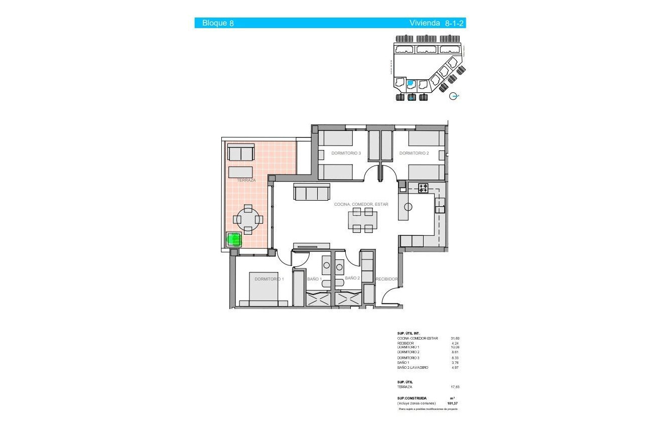 Nowy budynek - Mieszkanie w bloku - Guardamar del Segura - El Raso