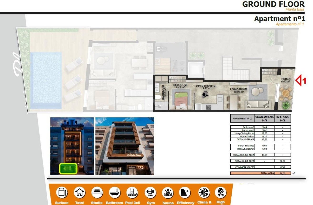 Nowy budynek - Mieszkanie w bloku - Torrevieja - Playa de El Cura