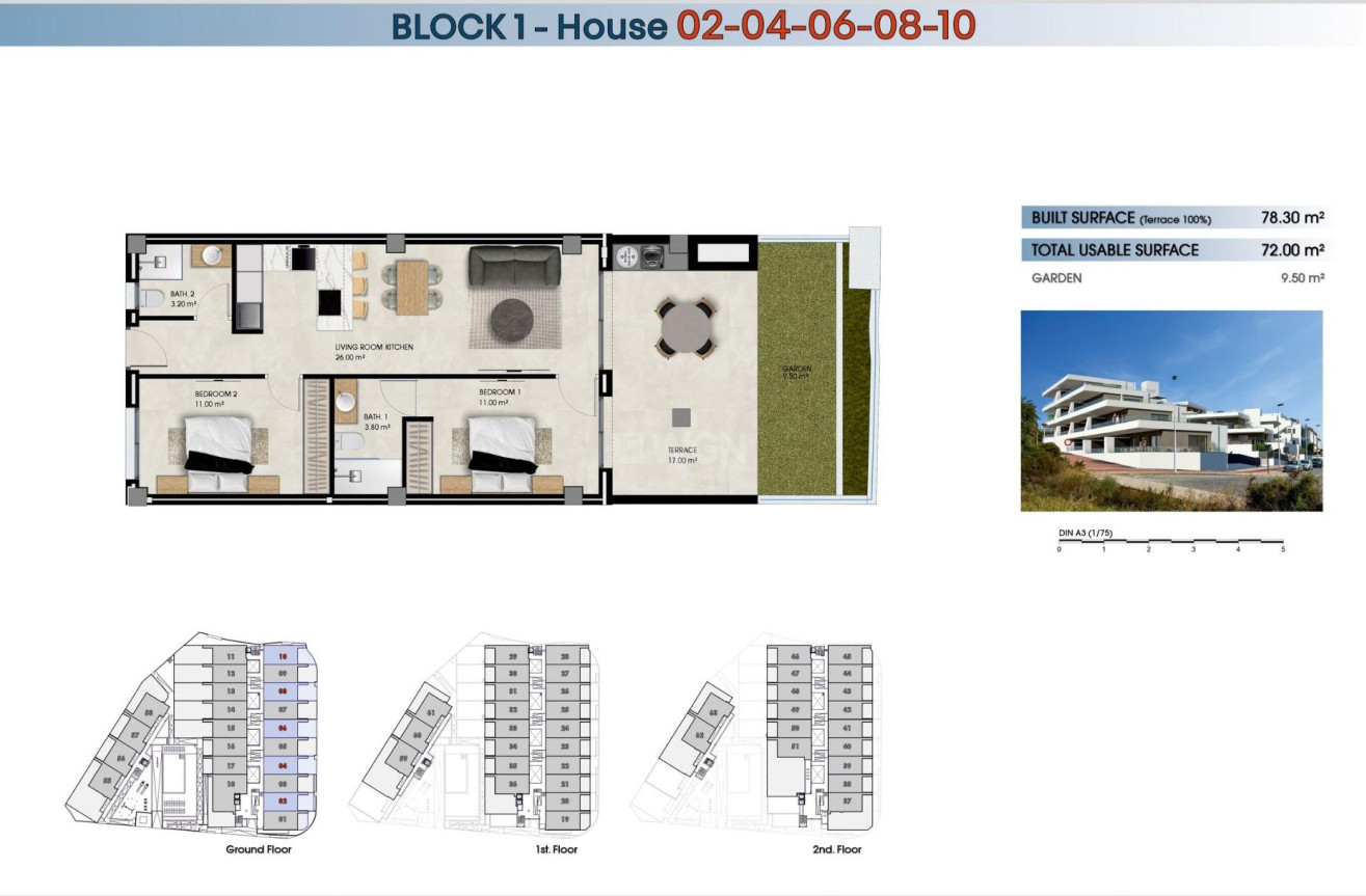 Nowy budynek - Mieszkanie w bloku - La Marina - La Marina del Pinet