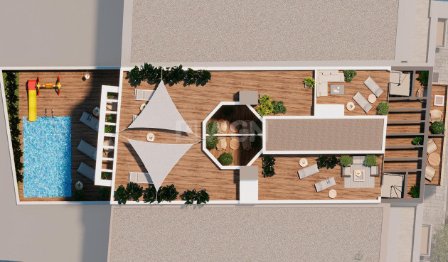 Nowy budynek - Daszek - Torrevieja - Playa de El Cura