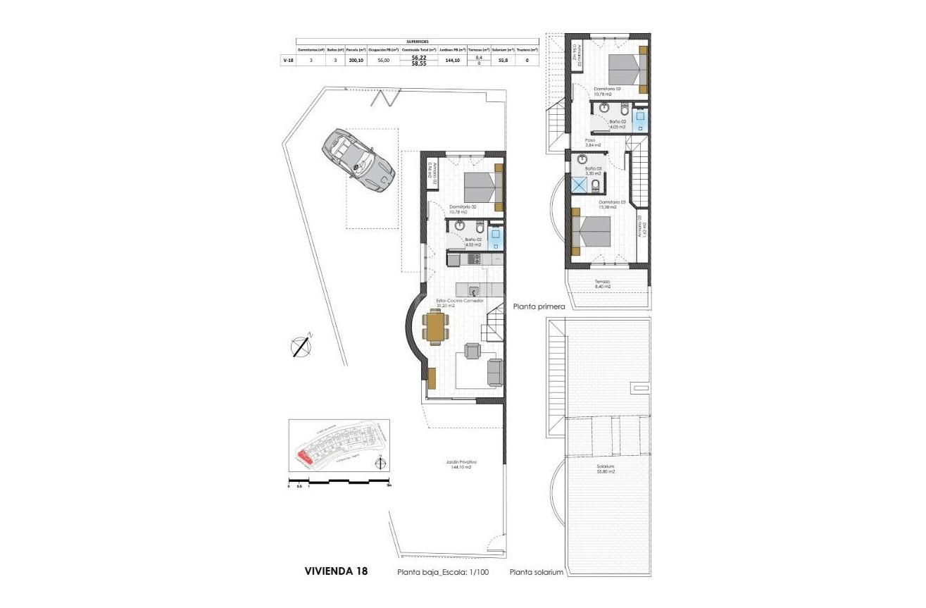 Obra nueva - Adosado - Pilar de la Horadada