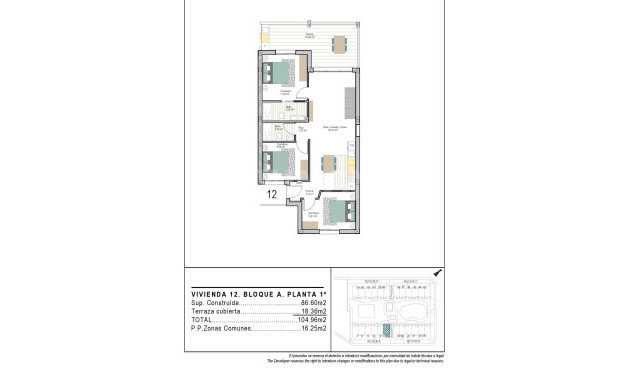 Nowy budynek - Mieszkanie w bloku - Torre Pacheco - San Cayetano