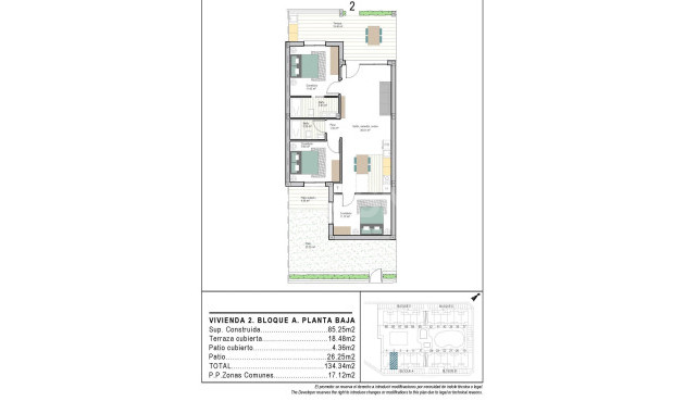 Nowy budynek - Mieszkanie w bloku - Torre Pacheco - San Cayetano