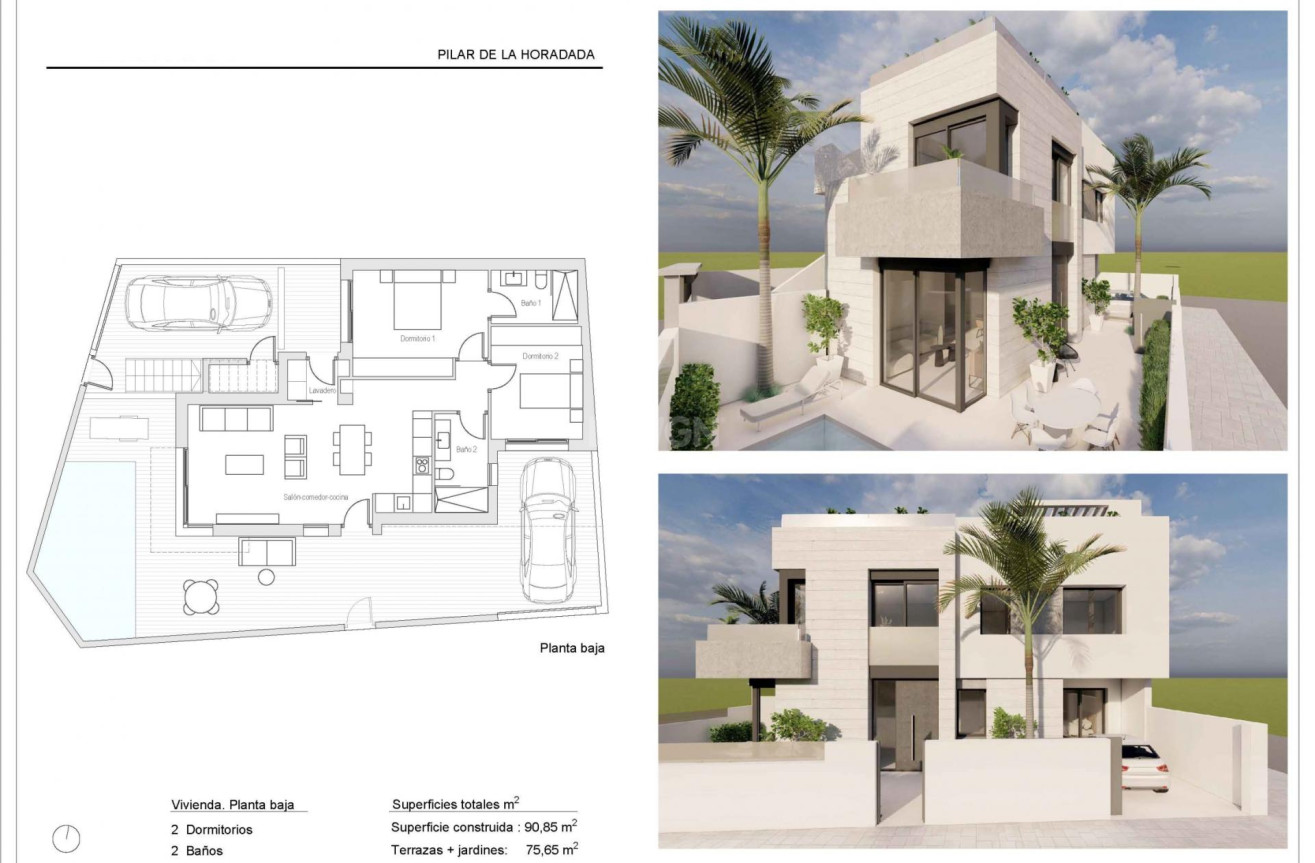 Nowy budynek - Bungalow - Pilar de la Horadada - pueblo