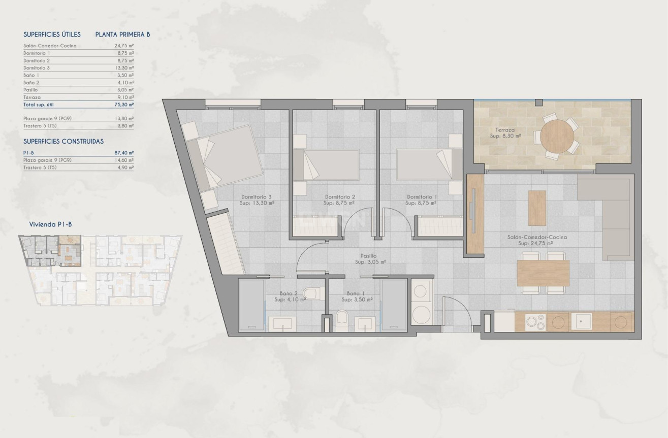 Nowy budynek - Mieszkanie w bloku - San Pedro del Pinatar - Lo pagan
