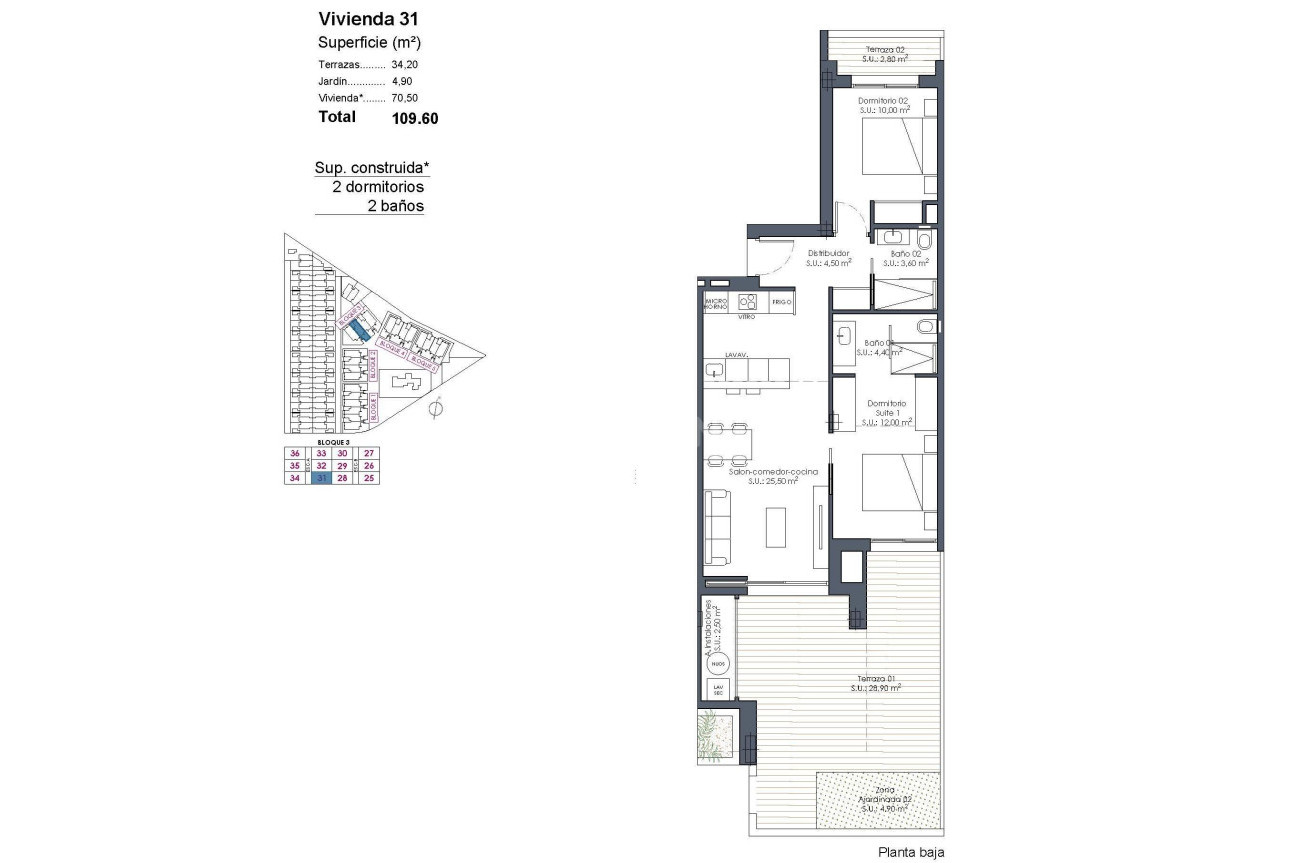 Nowy budynek - Mieszkanie w bloku - Los Alcázares - Serena Golf