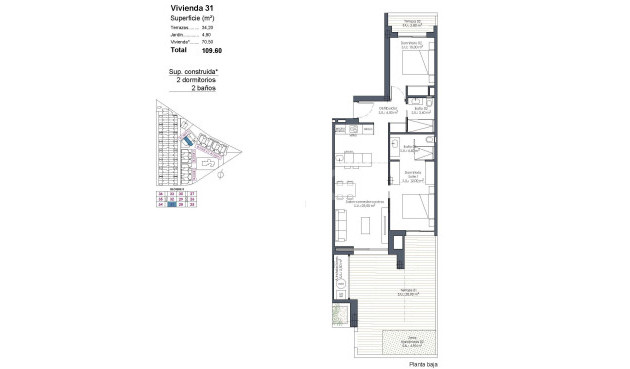 Nowy budynek - Mieszkanie w bloku - Los Alcázares - Serena Golf