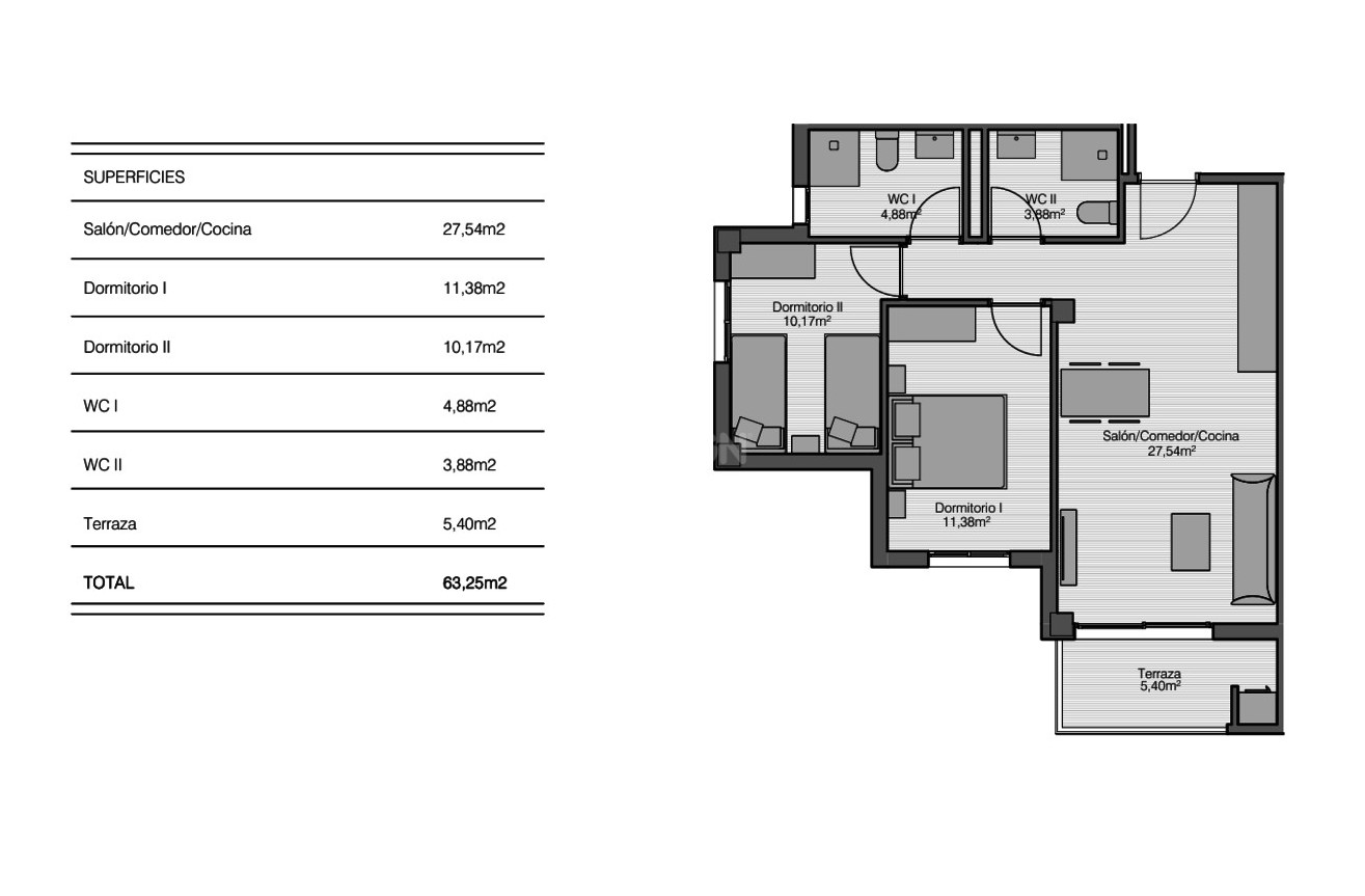 Odsprzedaż - Mieszkanie w bloku - San Miguel de Salinas - Inland