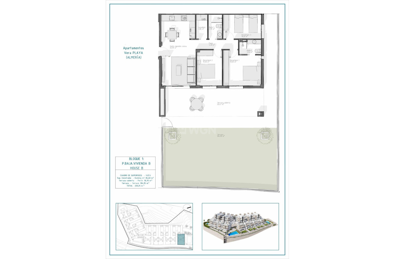 New Build - Apartment / flat - Vera - Pueblo Salinas