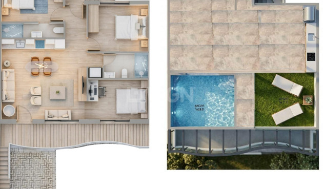 New Build - Bungalow - Pilar de la Horadada - parques de Andromeda