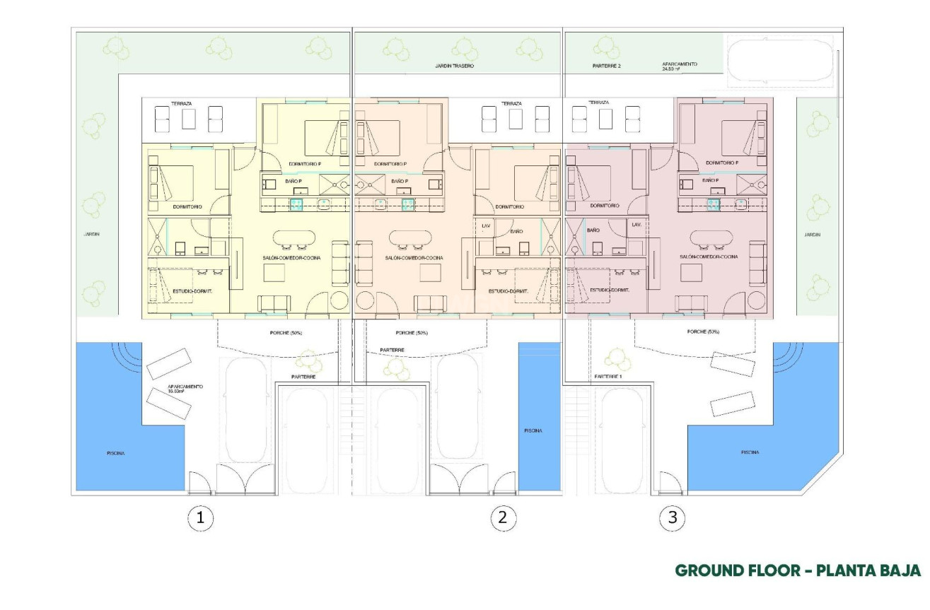 New Build - Bungalow - Pilar de la Horadada - parques de Andromeda