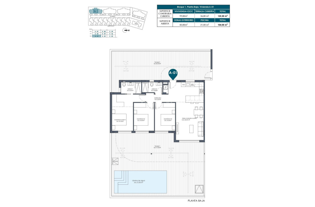 New Build - Apartment / flat - Los Alcázares - Serena Golf