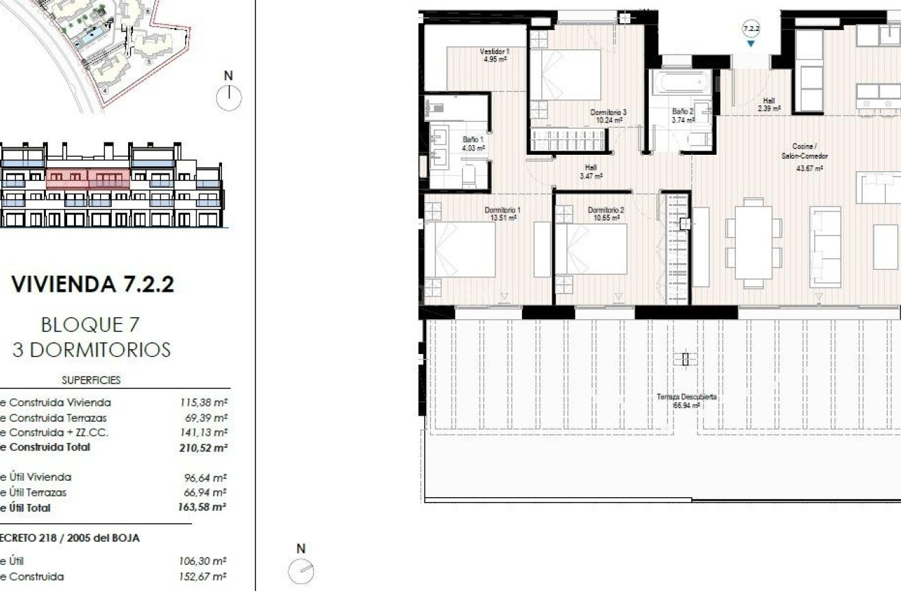 Nowy budynek - Mieszkanie w bloku - Casares - Doña Julia Golf