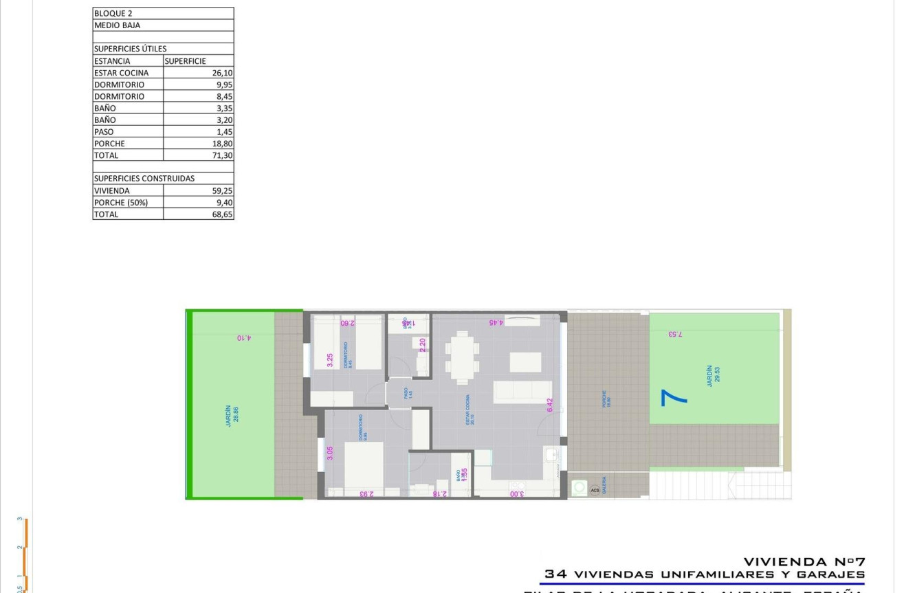 Nowy budynek - Bungalow - Pilar de la Horadada - pueblo