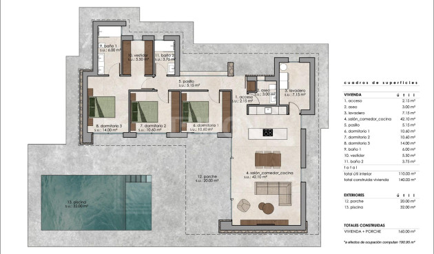 Obra nueva - Villa - Pinoso - Lel