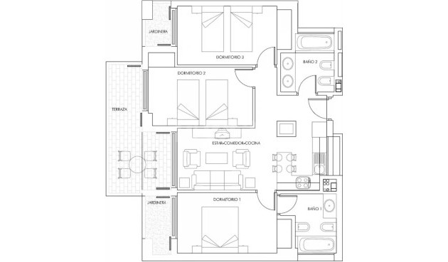 Nowy budynek - Mieszkanie w bloku - Vera - Puerto del Rey