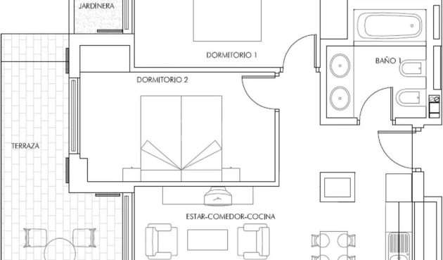 Nowy budynek - Mieszkanie w bloku - Vera - Puerto del Rey