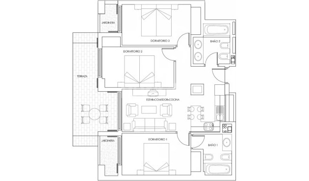 Nowy budynek - Mieszkanie w bloku - Vera - Puerto del Rey