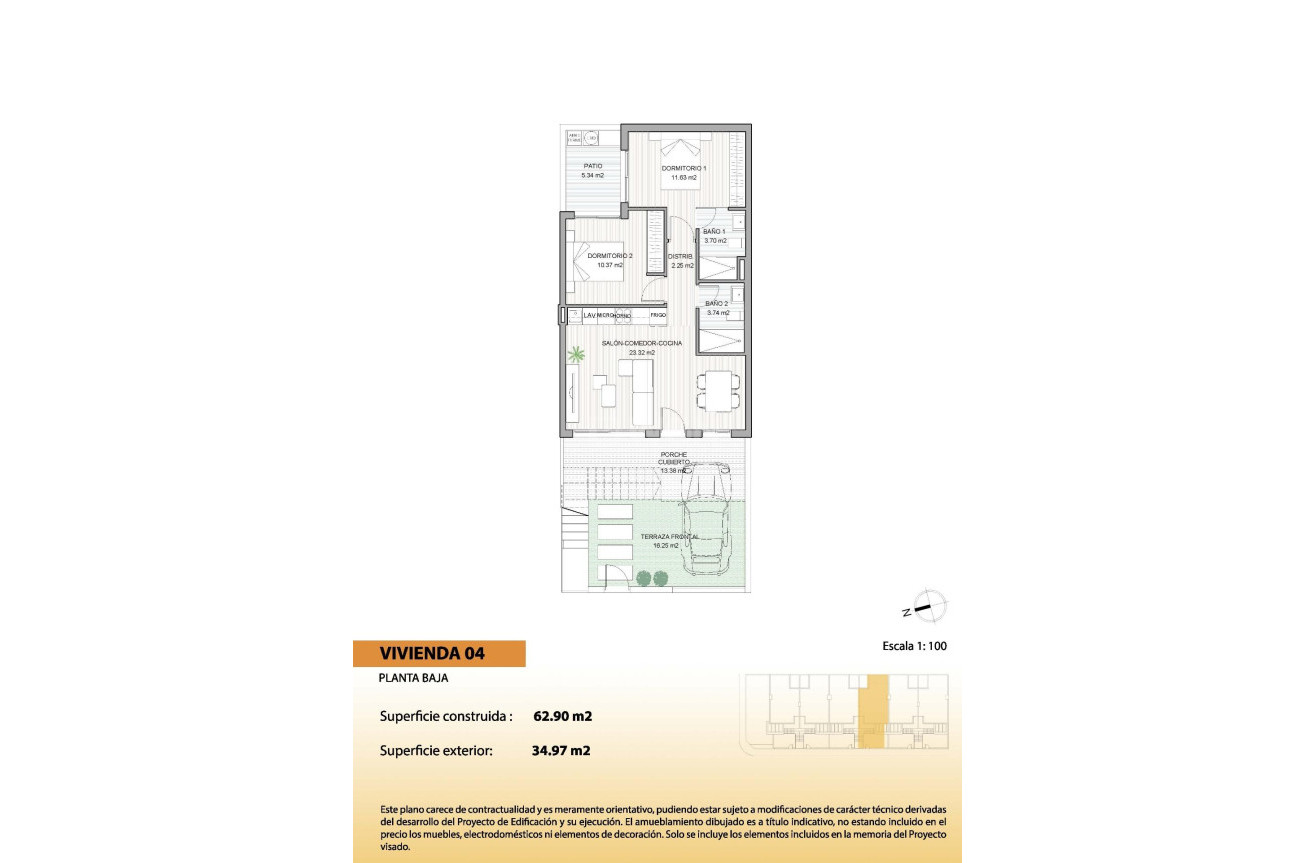 Nowy budynek - Bungalow - San Pedro del Pinatar - El Salero