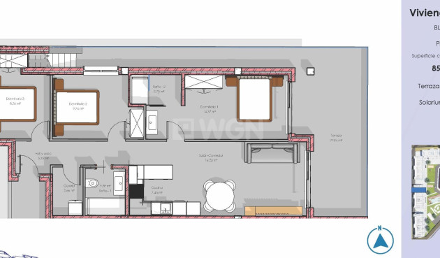 Nowy budynek - Daszek - Guardamar del Segura - El Raso
