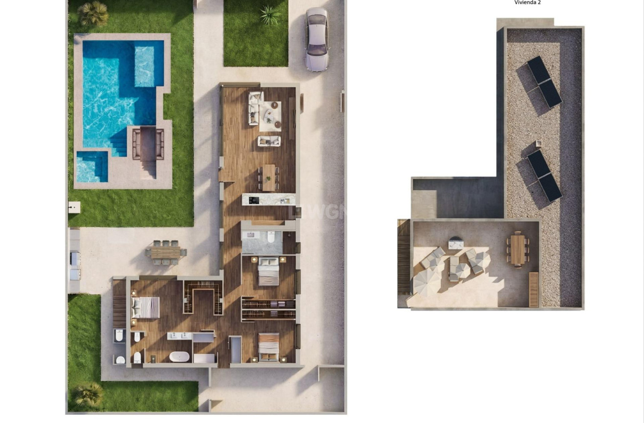Nowy budynek - Villa - Sucina - pueblo