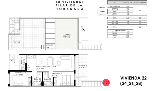 Nowy budynek - Bungalow - Pilar de la Horadada - pueblo