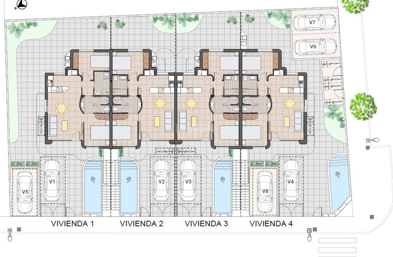 Nowy budynek - Bungalow - Pilar de la Horadada - pueblo