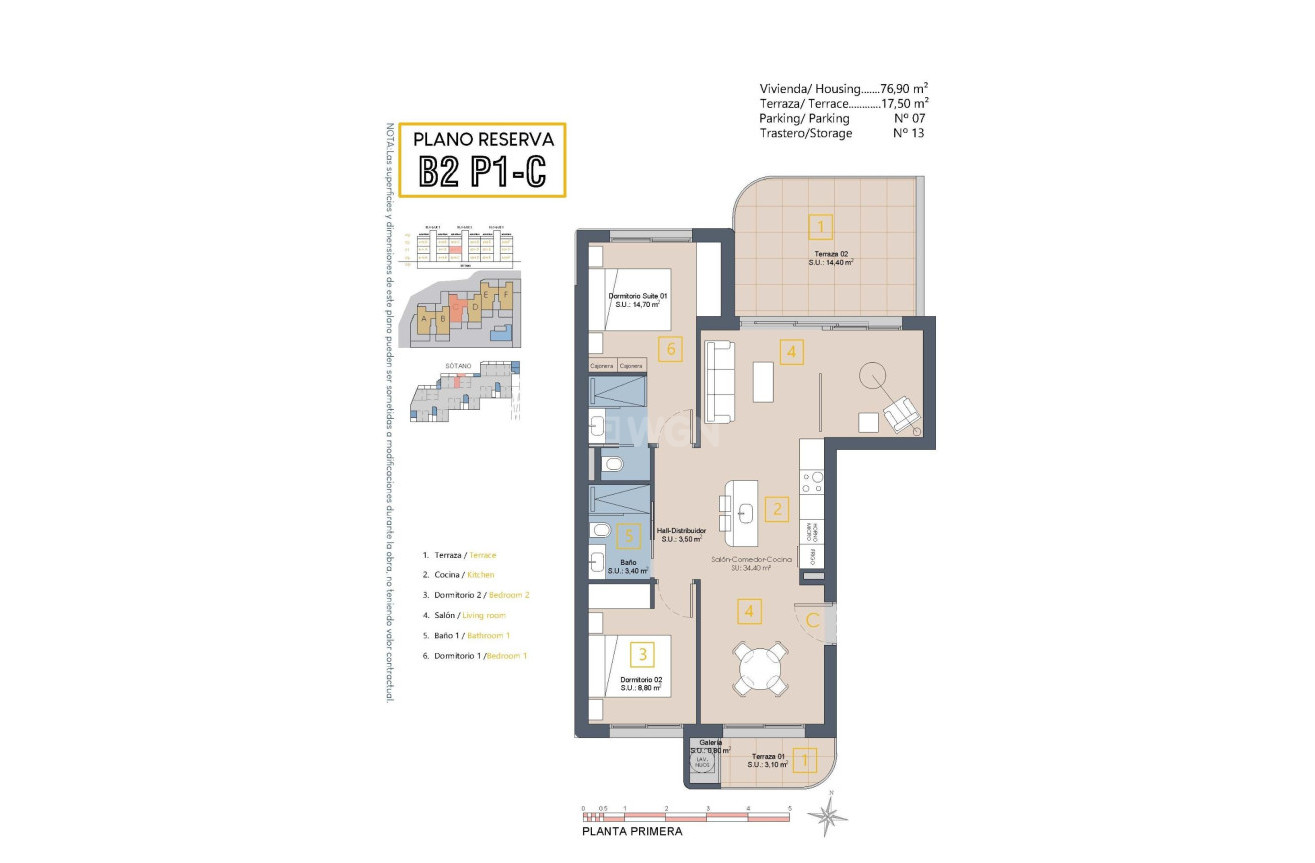 New Build - Apartment / flat - Los Alcázares - Serena Golf